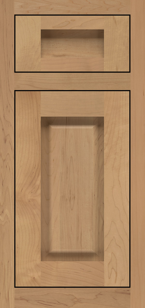 Adagio 5-piece maple inset cabinet door in desert